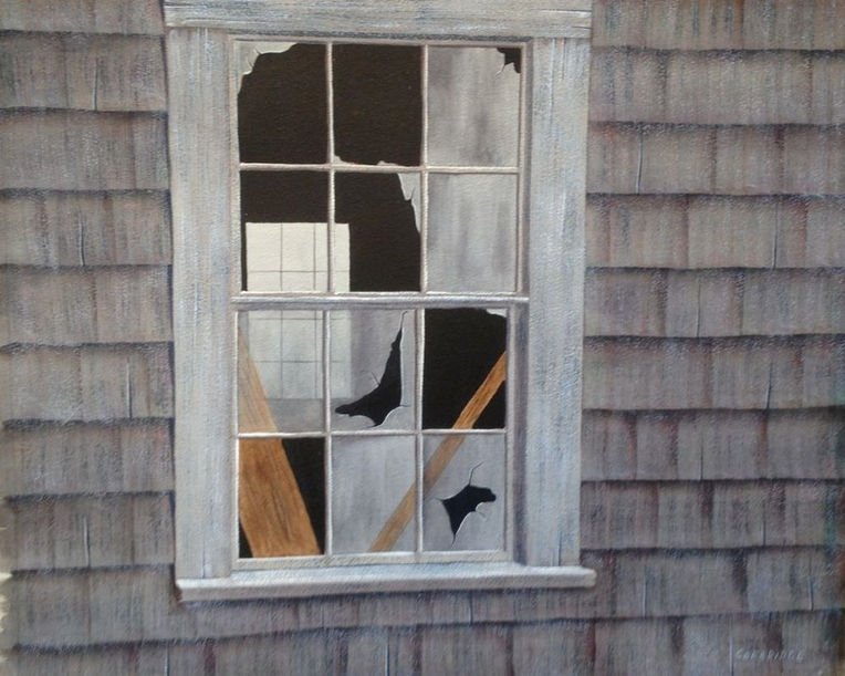 6. Deserted, Watercolor 17" x 29"