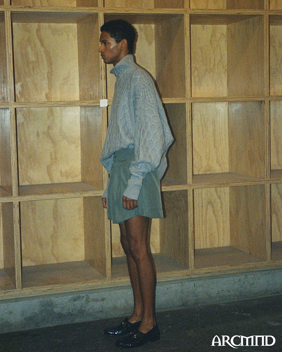 Behind the scene's photography at Sebatien Ami Spring Summer 2025 Collection by ARCMND