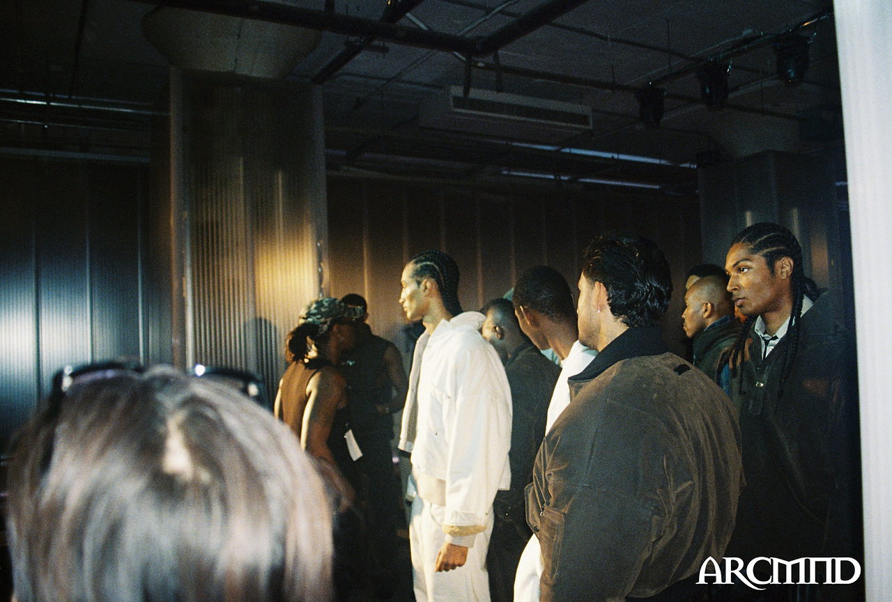 Behind the scene's photography at Sebatien Ami Spring Summer 2025 Collection by ARCMND