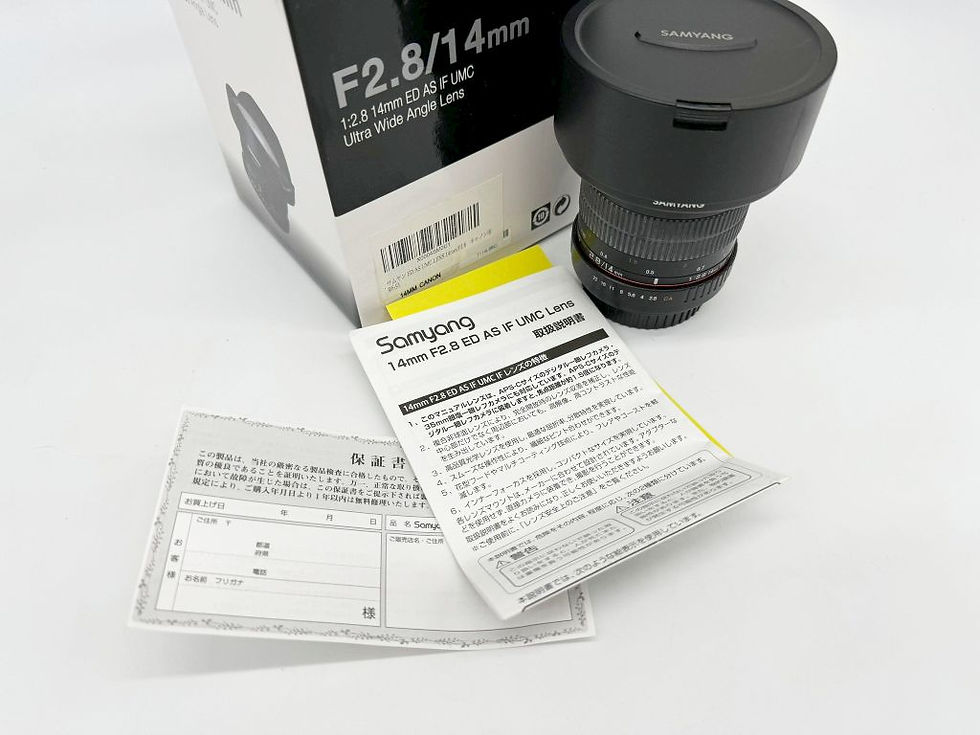 サムネイル： 【中古品】SAMYANG　F2.8/14mm　EOSマウント