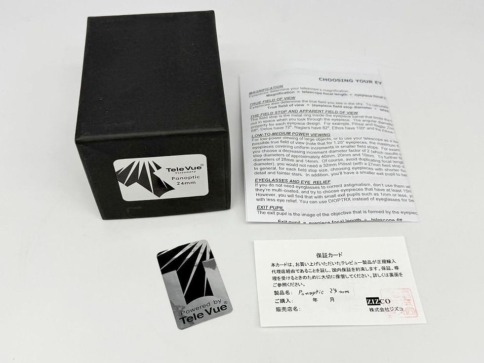 サムネイル： 【完売】【中古品】TeleVue  Panoptic 24mm アイピース