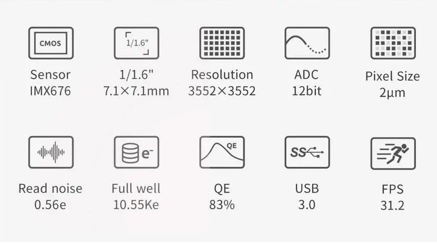サムネイル： ZWO ASI676MC（カラー・非冷却）【お取り寄せ】