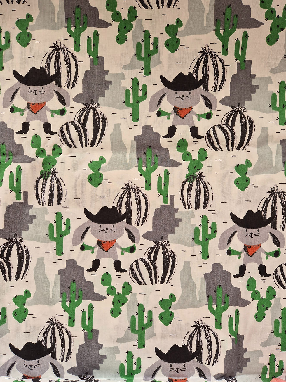 Bómullarefni cowboy kanína