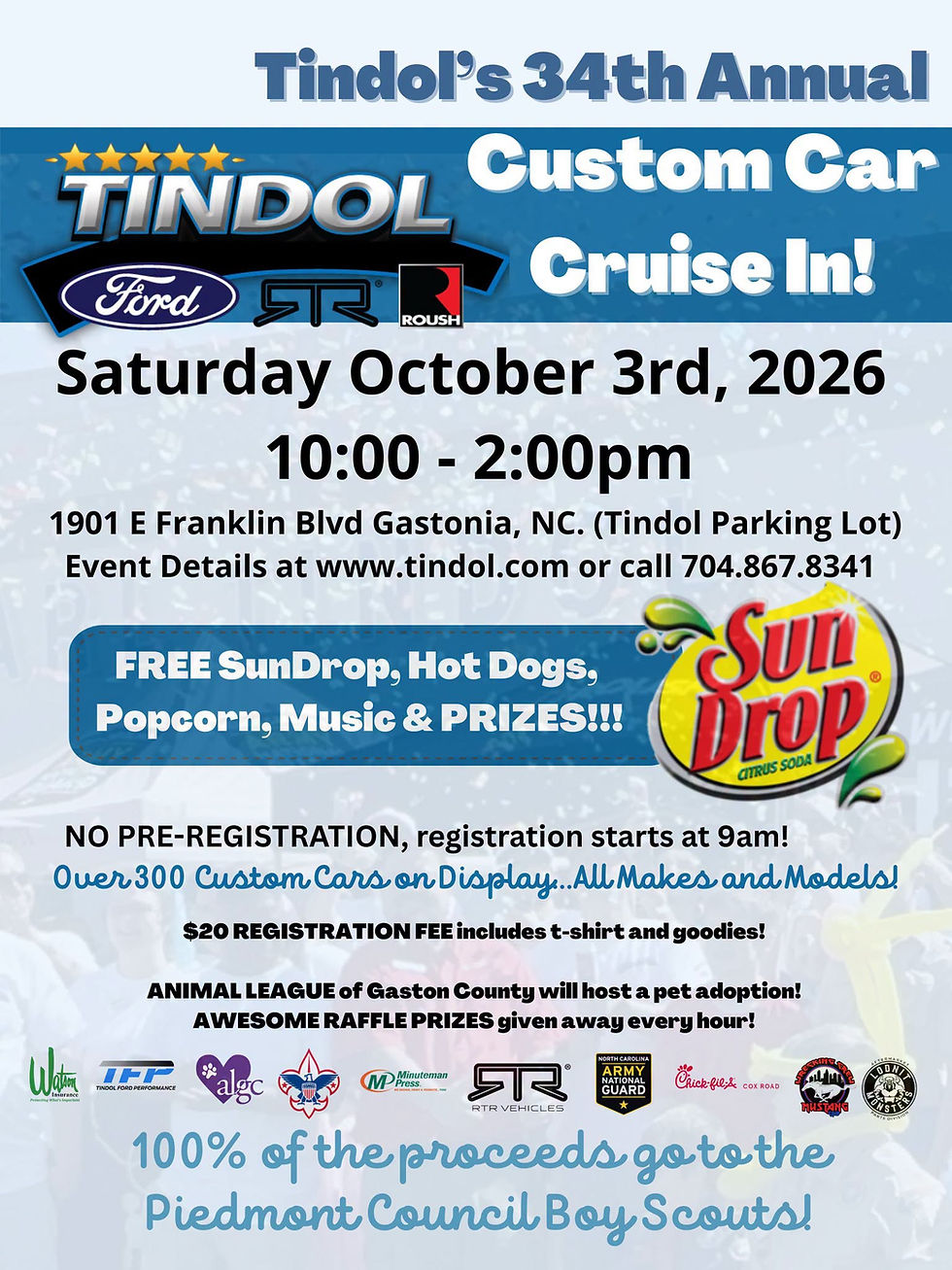Tindol's 34th Annual Custom Car Cruise In
