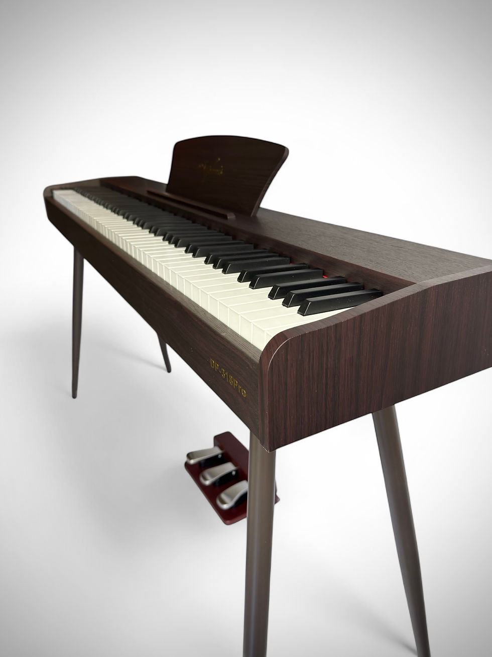 Küçük resim: DAPHNIS DP-318 Pro Rosewood Ayaklı Dijital Piyano(TABURE+KULAKLIK HEDİYE)