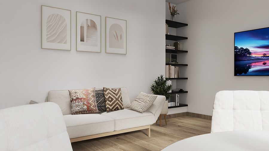 progettazione di interni per agenzie immobiliari e costruttori a Genova con la realizzazione di render e video professionali di interior design