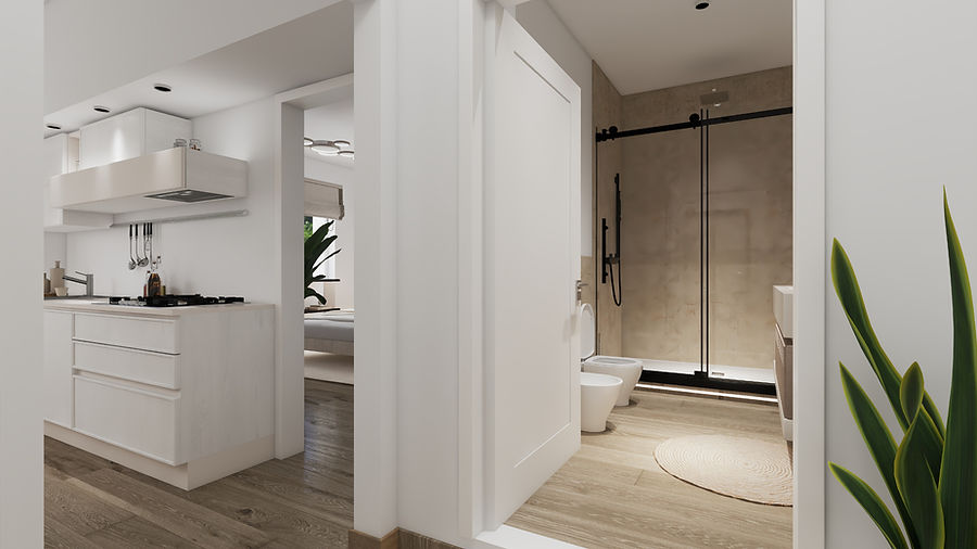 progettazione di interni per agenzie immobiliari e costruttori a Genova con la realizzazione di render e video professionali di interior design