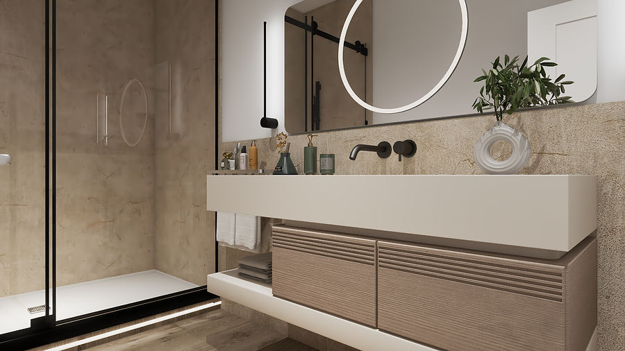 progettazione di interni per agenzie immobiliari e costruttori a Genova con la realizzazione di render e video professionali di interior design