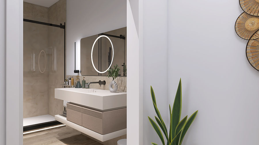 progettazione di interni per agenzie immobiliari e costruttori a Genova con la realizzazione di render e video professionali di interior design