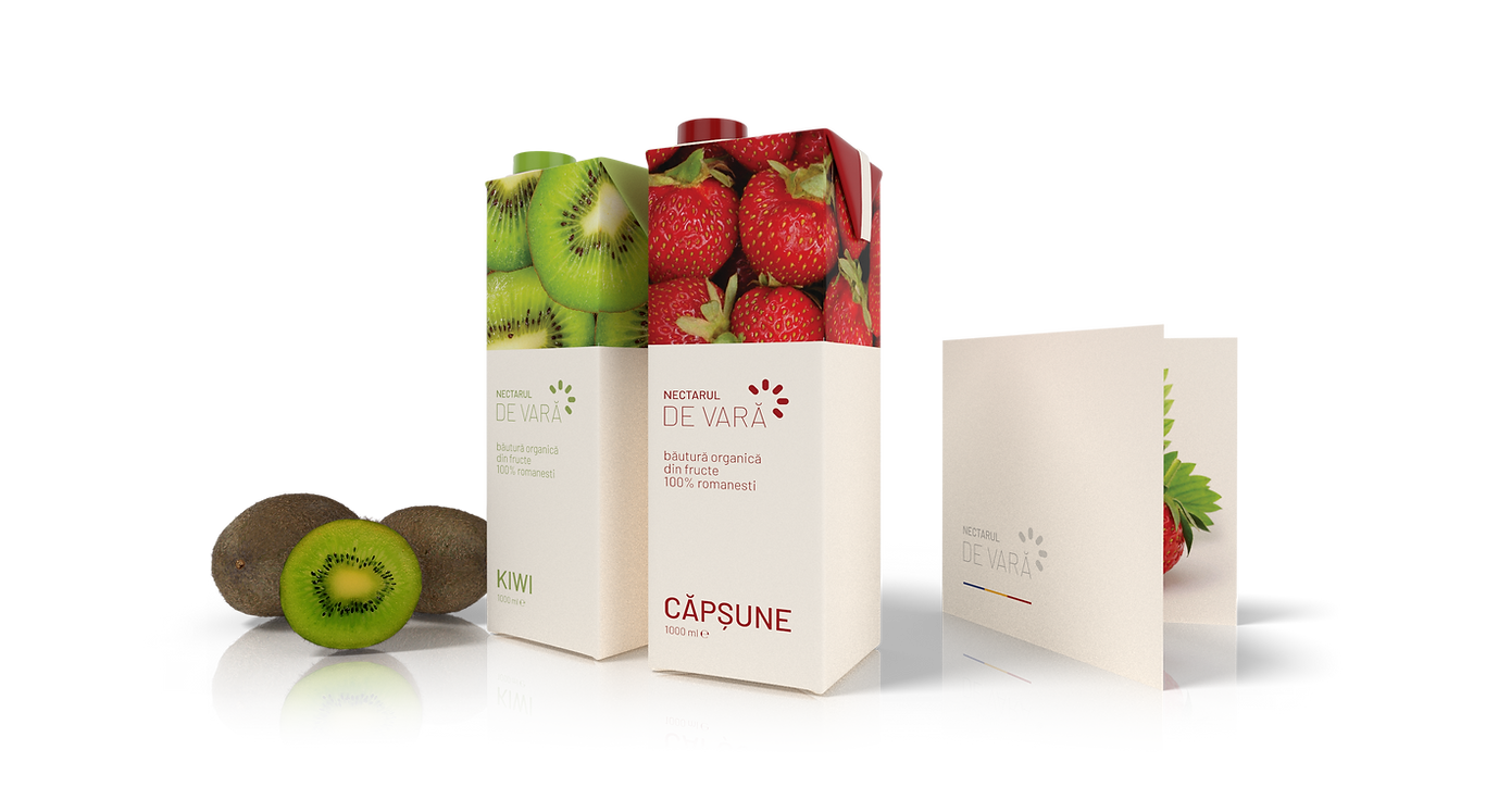 packaging e grafica per succhi di frutta a Genova
