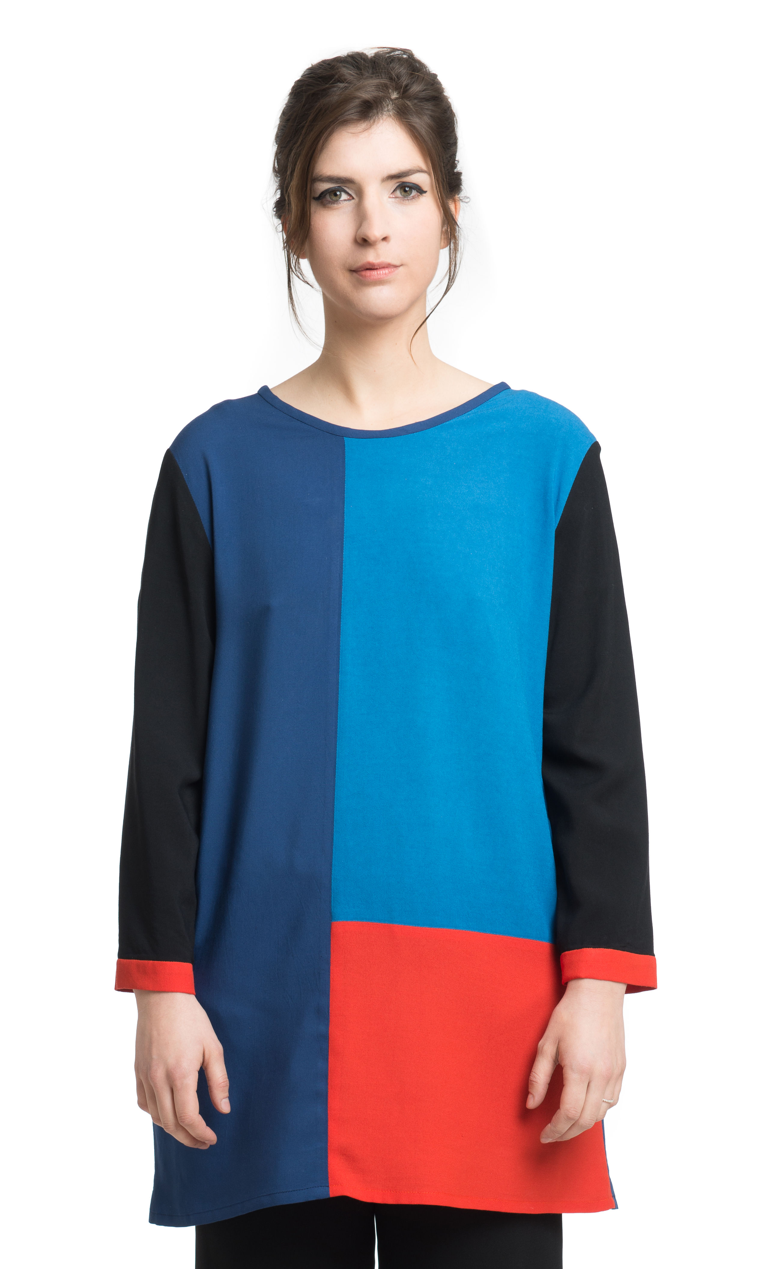 Tunika : TRICOLORE Blau