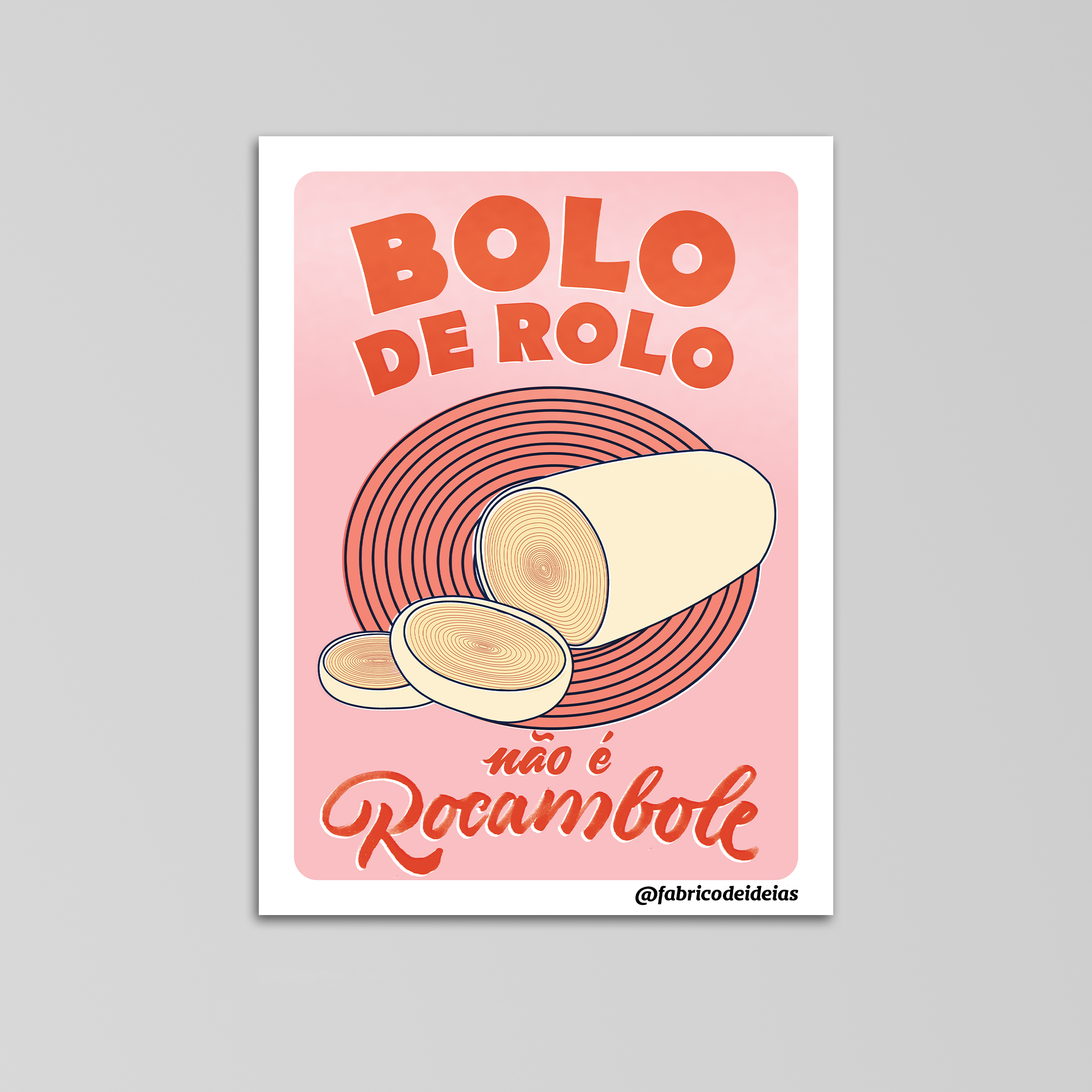 Ímã Bolo de Rolo - Coleção Brasilidade