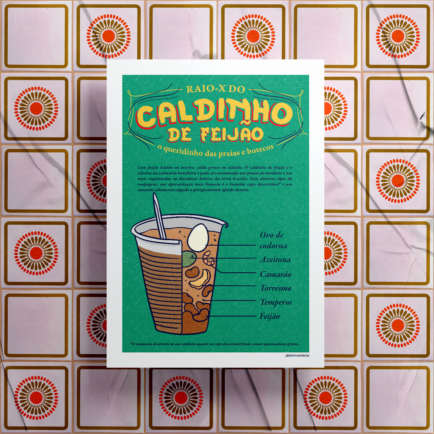 Pôster Caldinho de feijão - Coleção Brasilidade 2