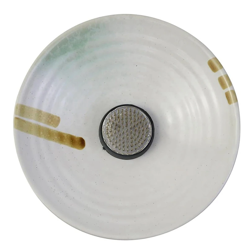 Thumbnail: Ikebana Vase Kit – Ceramic Bowl, Stainless Steel Kenzan, Needle Straightener
