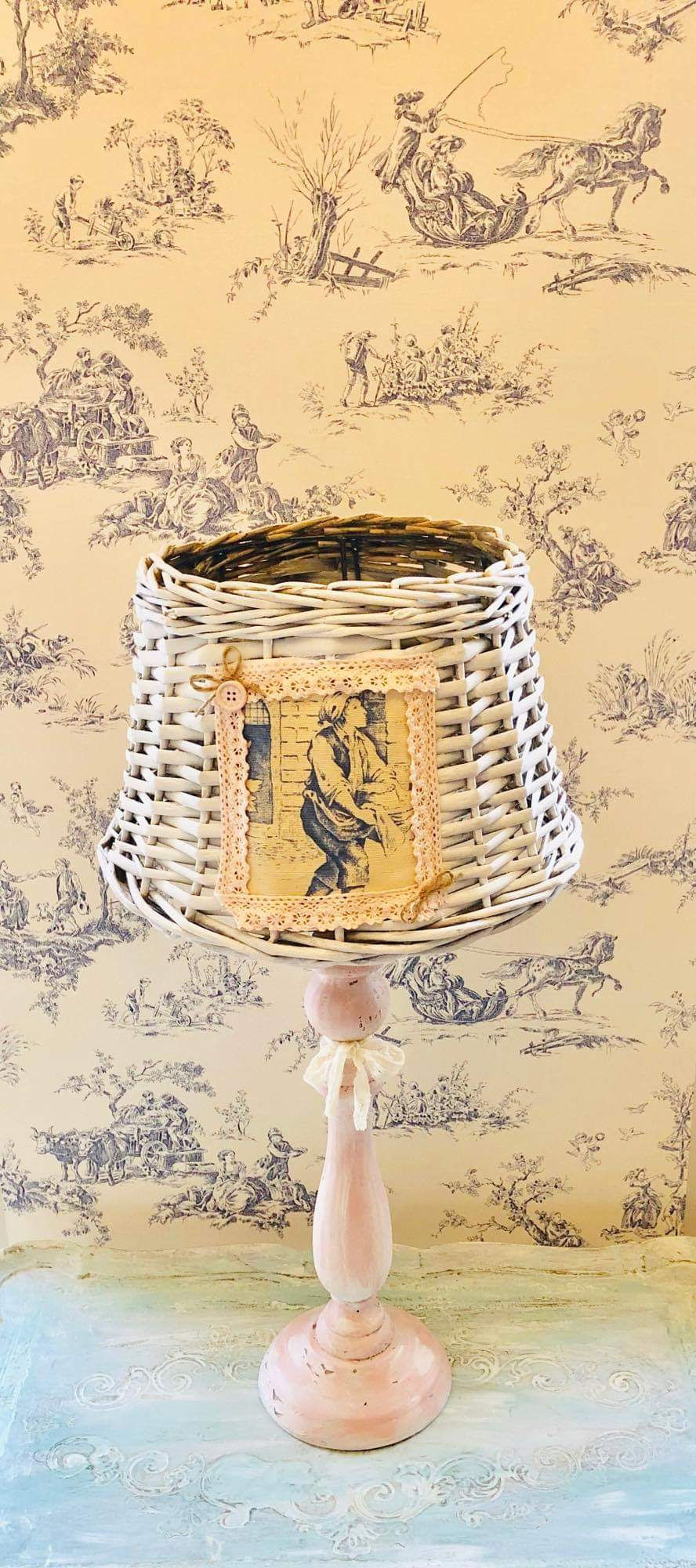 Miniatura: Lampka Shabby chic