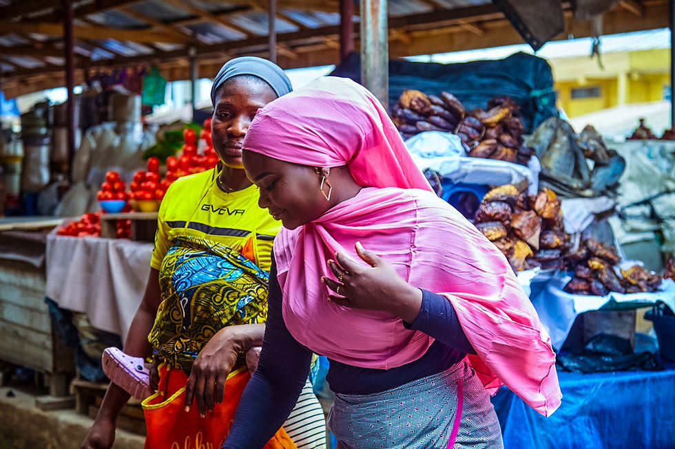 Haja at a local market in Accra.