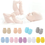 Thumbnail: 2Pcs Baby anti Scratching Soft Cotton Gloves Newborn Protection Face Scratch Mit
