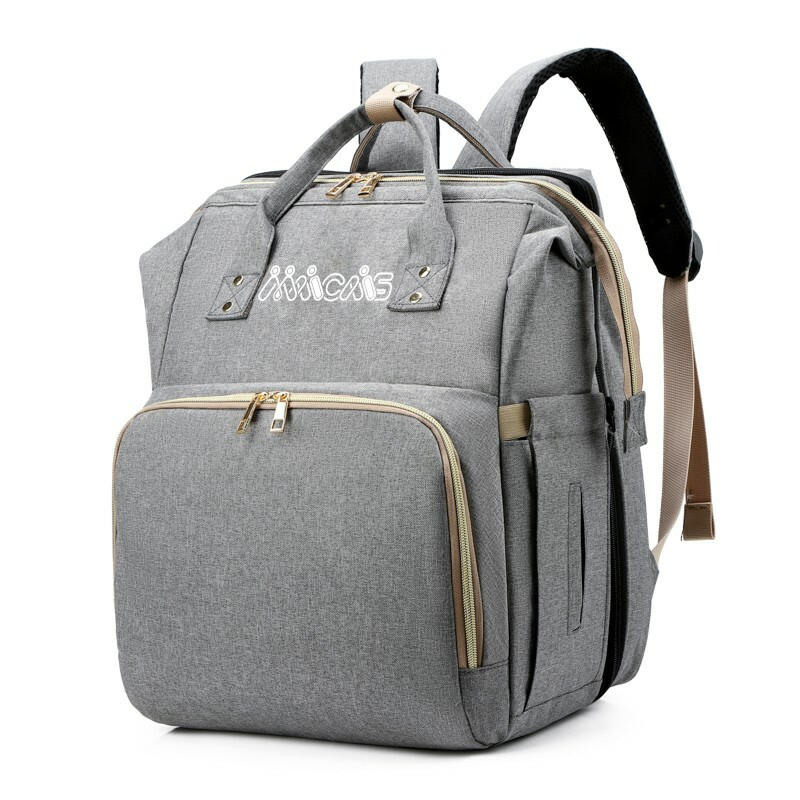 Thumbnail: Diaper Crib Bag | MAICAIS Baby Changing Station Backpack | Gray