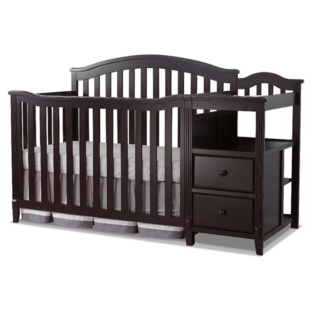 Berkley 4-In-1 Convertible Crib and Changer, Espresso
