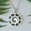 Thumbnail: NZ Pounamu "Koru Mandala " Silver Pendant + Chain   G3414bx
