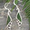 Thumbnail: Rei "Koru-Frond" NZ Pounamu Silver Hook Earring  G2368