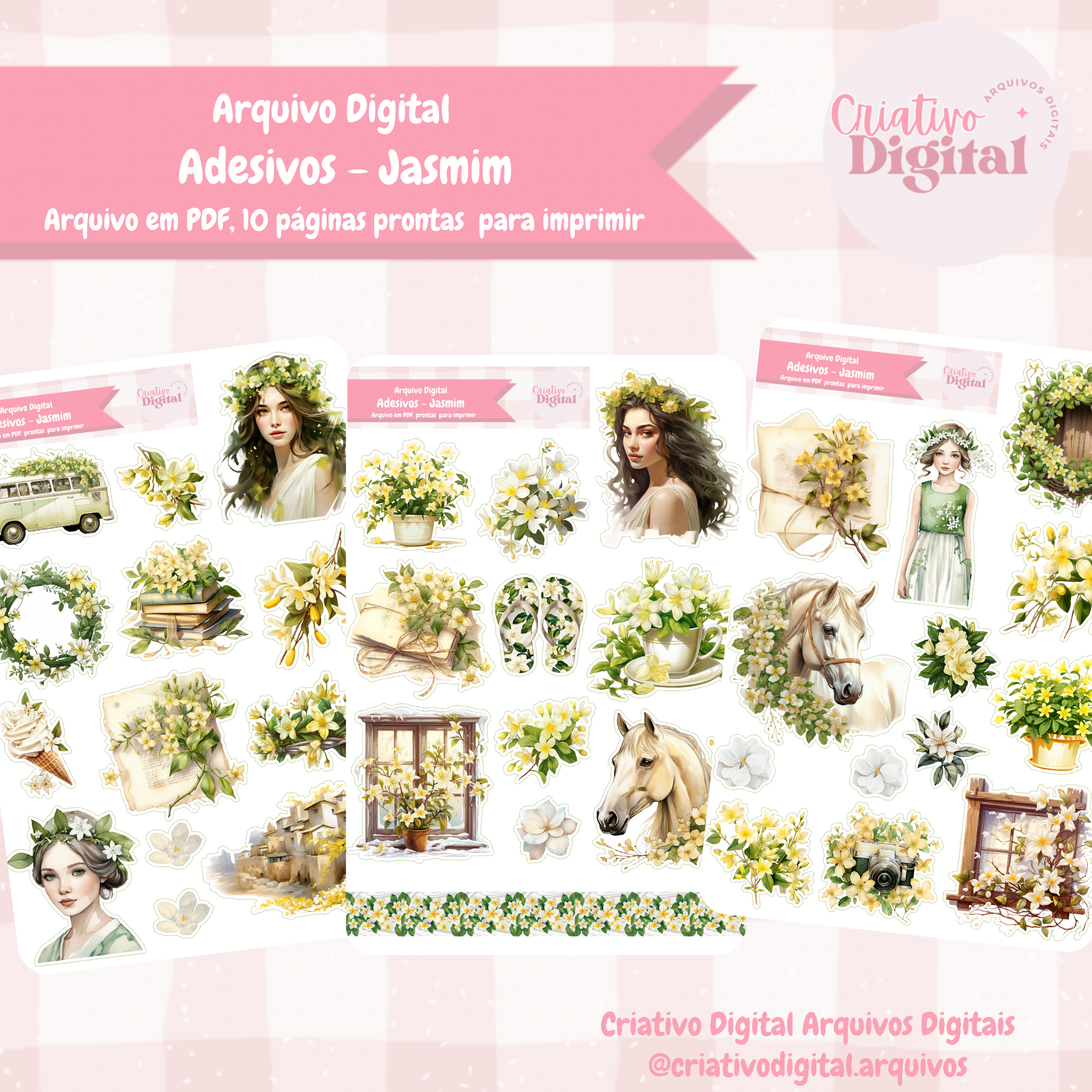 Adesivos - Jasmim
