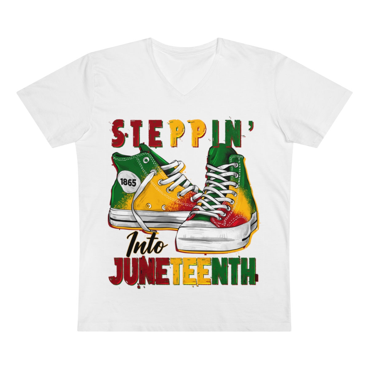 Men’s Presenter V-neck Junteenth Tee