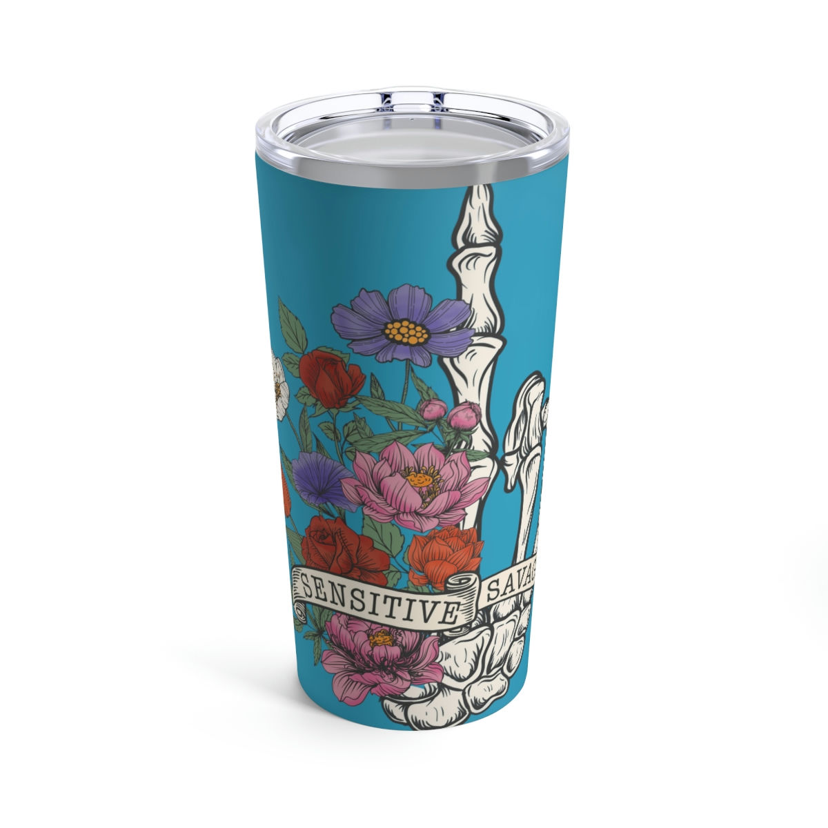 Sensitive Savage Tumbler 20oz. in Turquoise