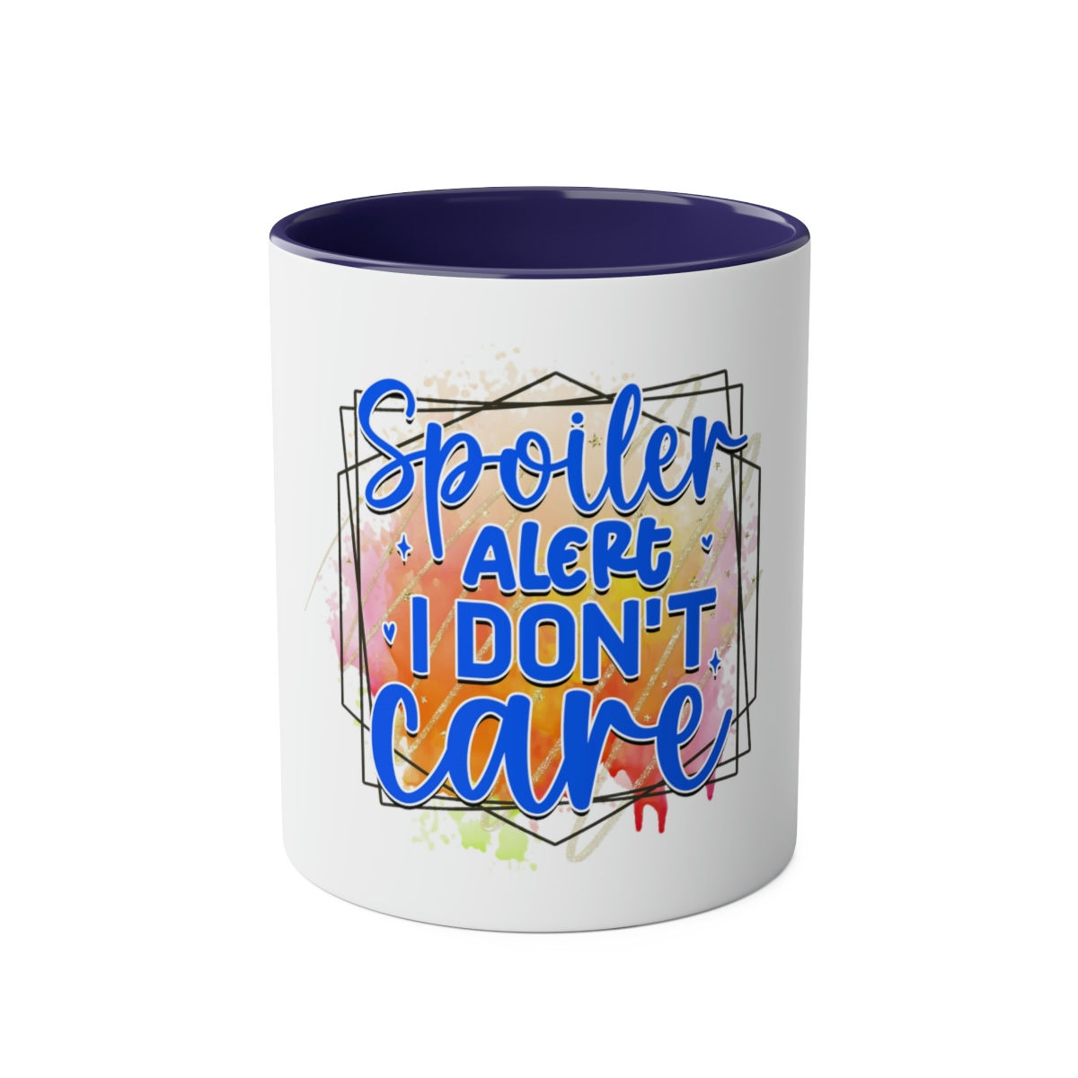Spoiler Alert Two-Tone Coffee Mugs, 11oz