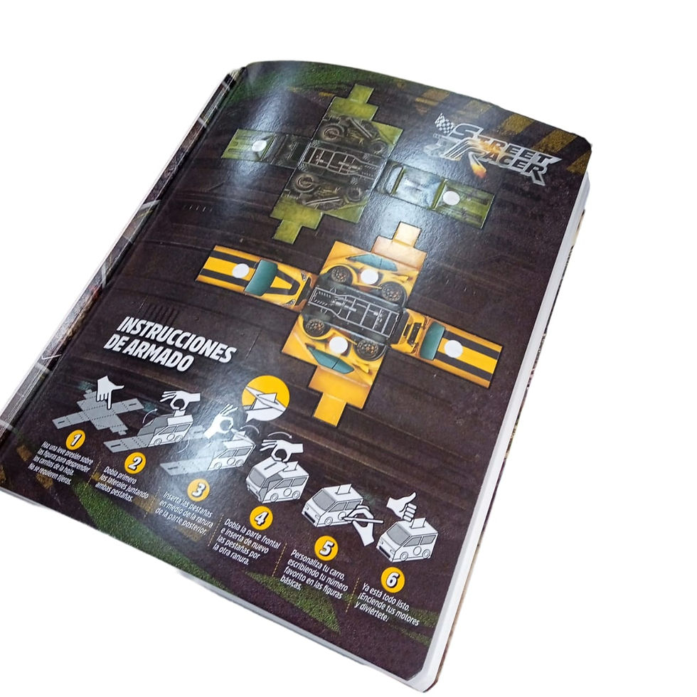 Miniatura: Cuaderno Street Racer 100 hojas Cuadros