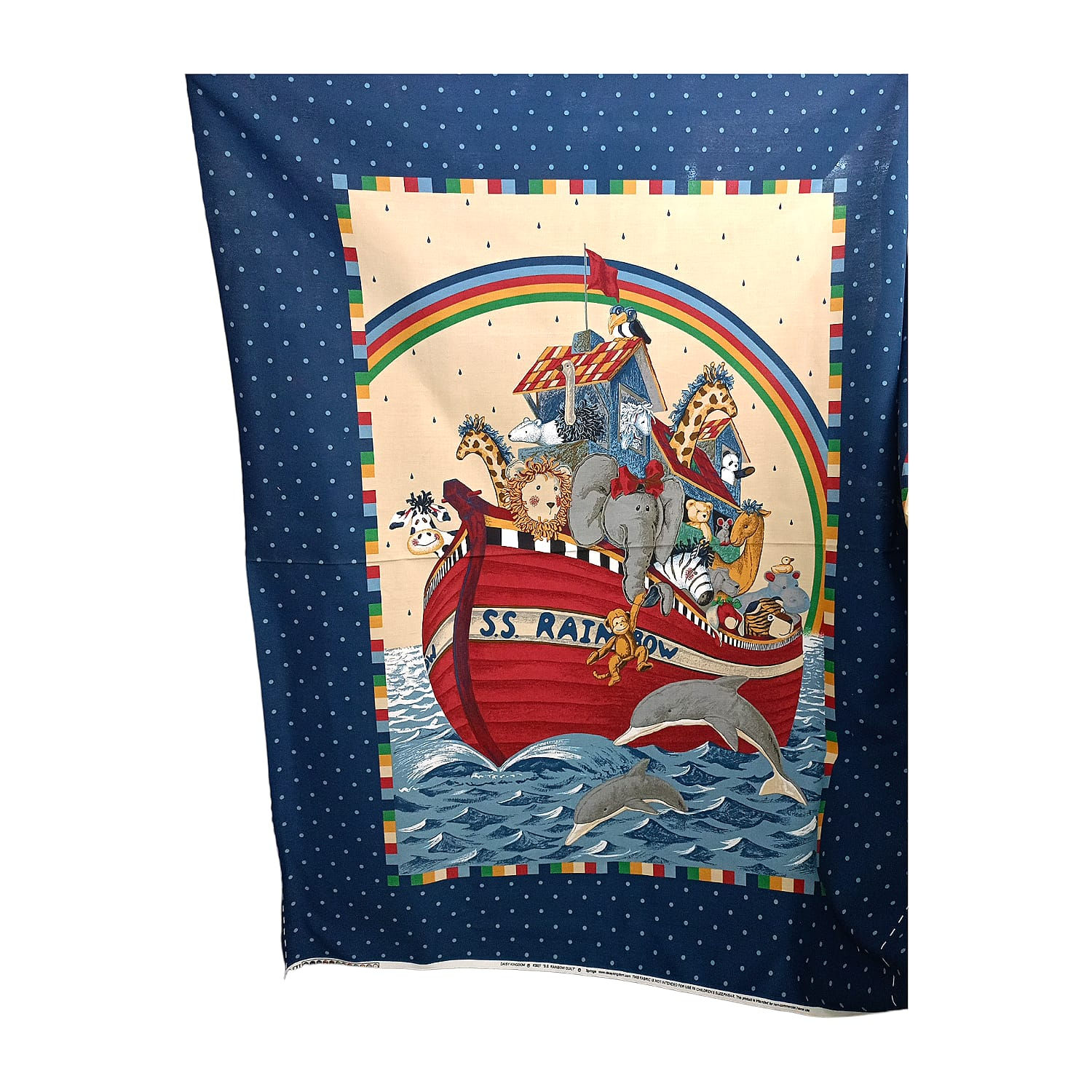 Tela Navidad Arca Noe