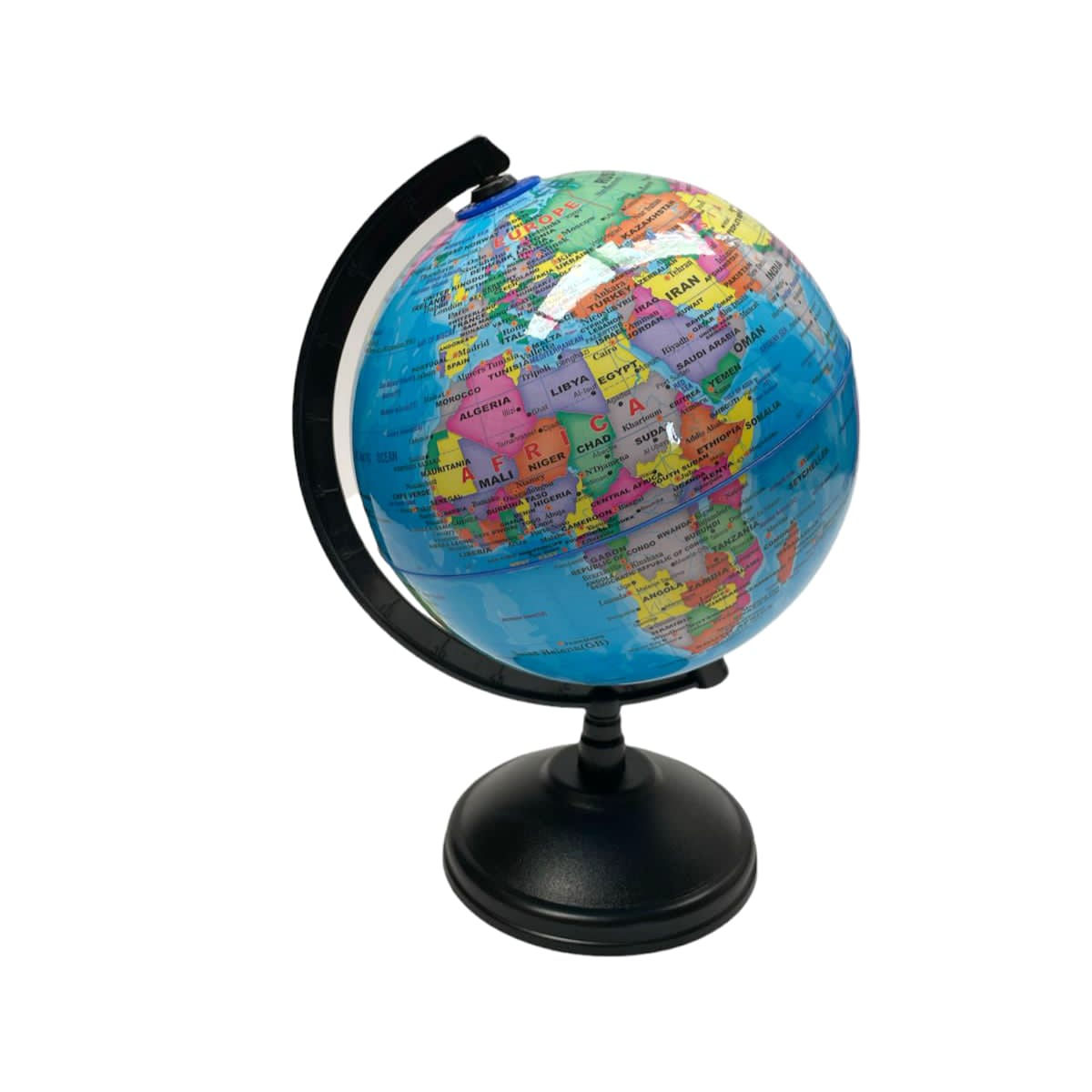 Globo Terráqueo 31cm De Altura Base Plastica