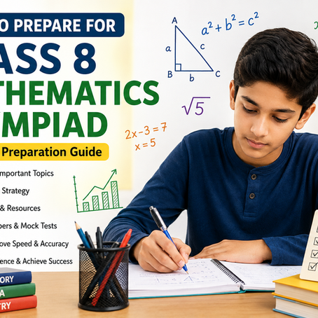 Class 8 student preparing for a Mathematics Olympiad