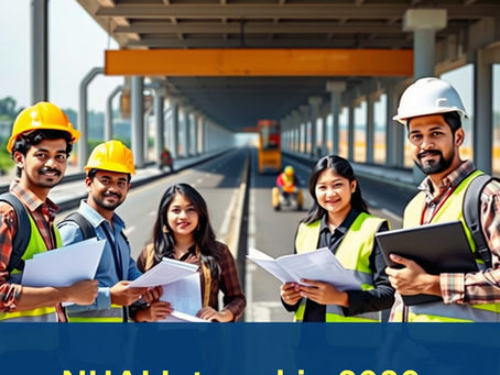 NHAI Summer Internship 2026 for students with ₹20000 stipend at highway project site