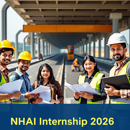 NHAI Summer Internship 2026 for students with ₹20000 stipend at highway project site