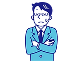 困った男性のイラスト