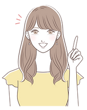 指差す女性のイラスト