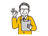 OKする男性のイラスト