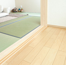 バリアフリー工事 段差がなくなった廊下と部屋