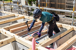 木造住宅建設現場