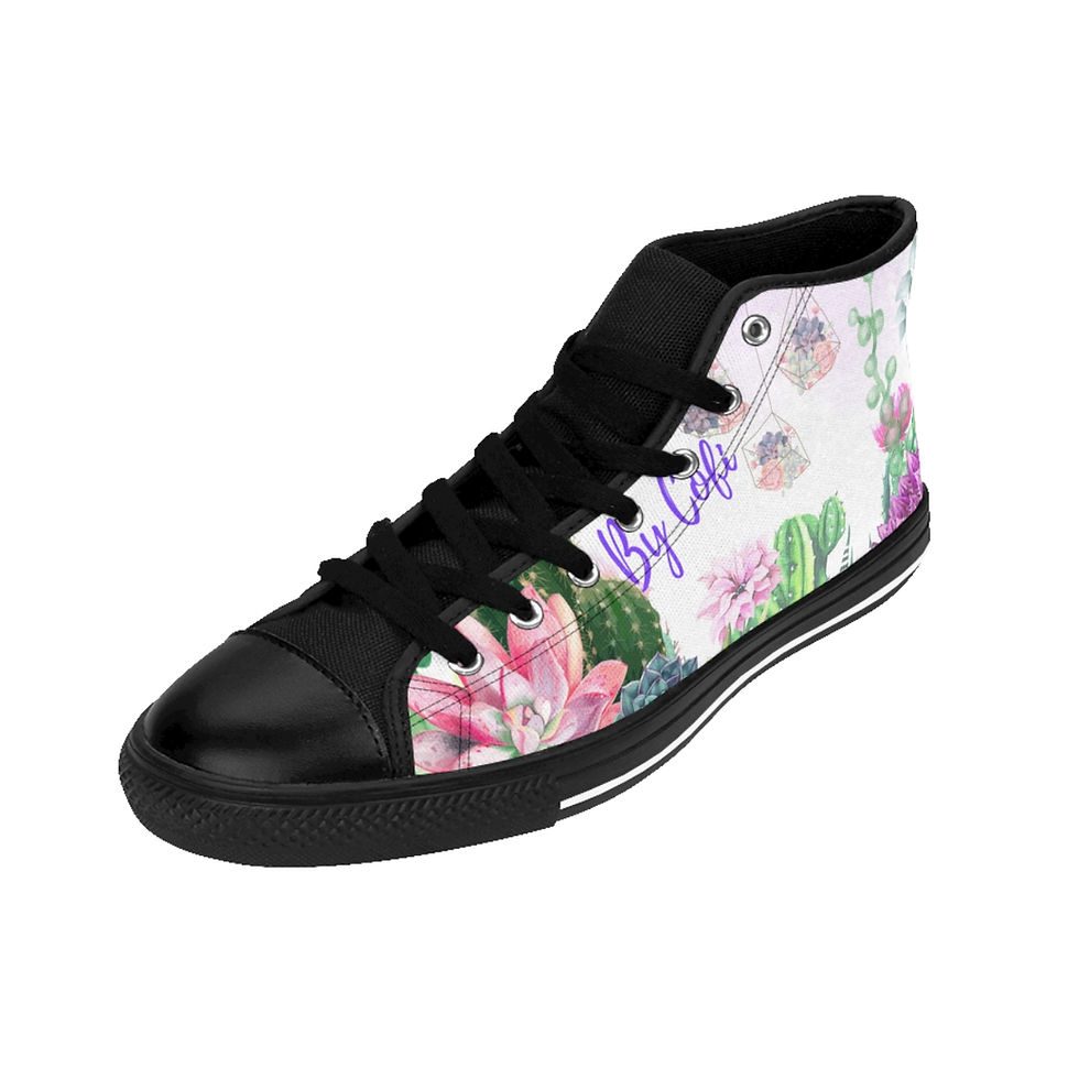 Thumbnail: By Cofi Purple Succulent High Tops