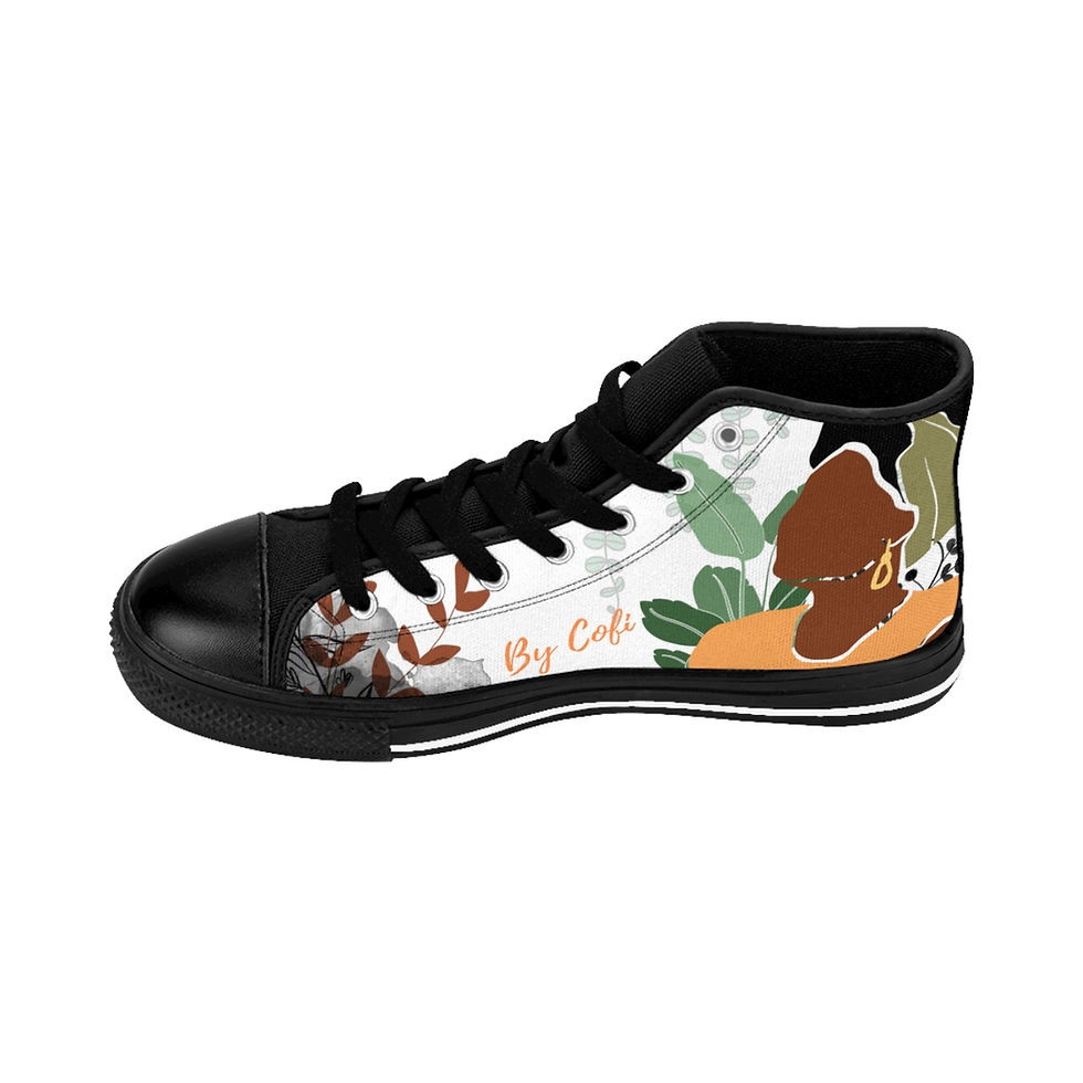Thumbnail: By Cofi Black Woman & Plants High Tops