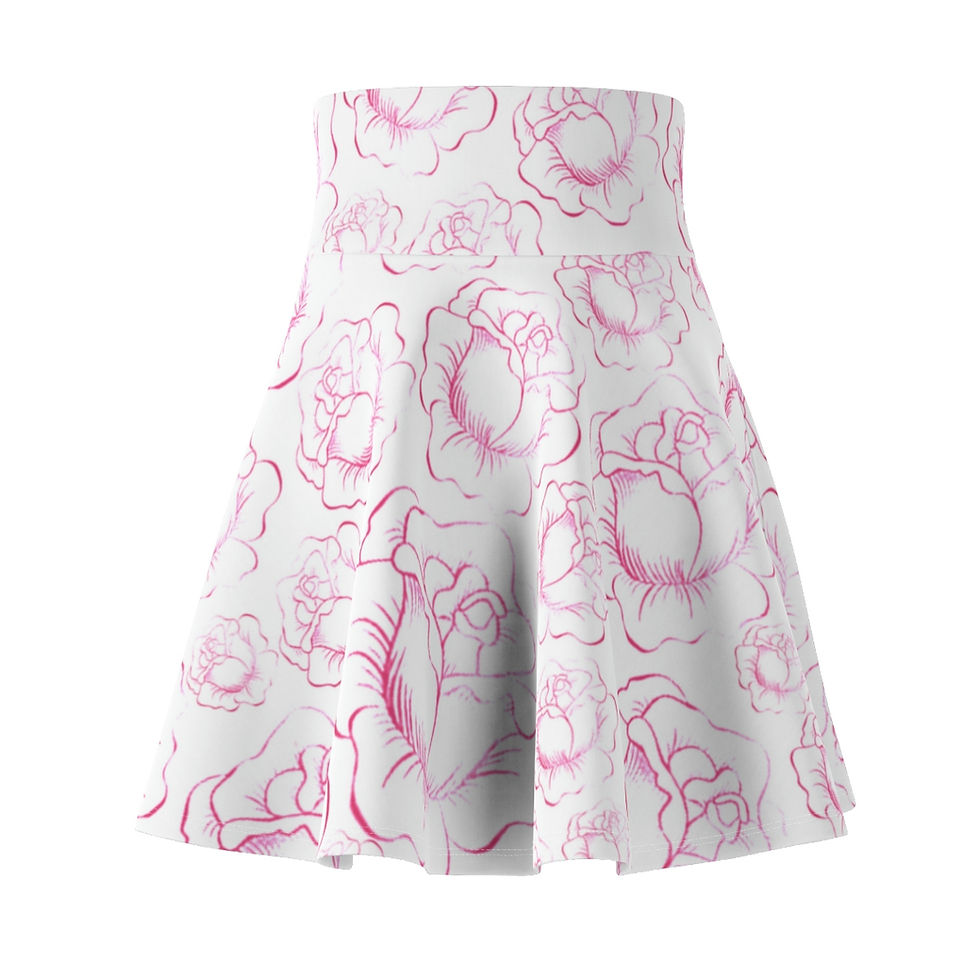 Thumbnail: By Cofi Original Floral Print Skater Skirt