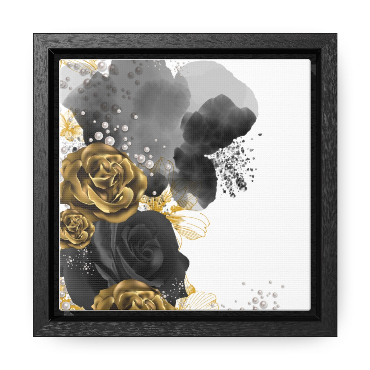 By Cofi Black & GoldCanvas Wraps, Square Frame