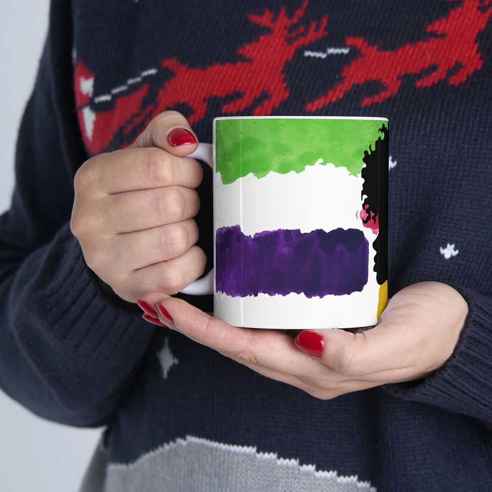 Thumbnail: By Cofi Afro Centric Ceramic Mug 11oz