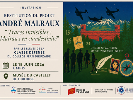 Exposition à Toulouse où Malraux fut emprisonné en 1944.