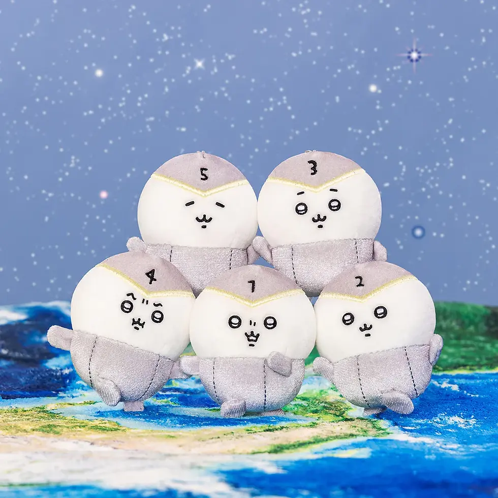 縮圖：日本長野角色自嘲熊-宇宙的5人角色吊飾組合