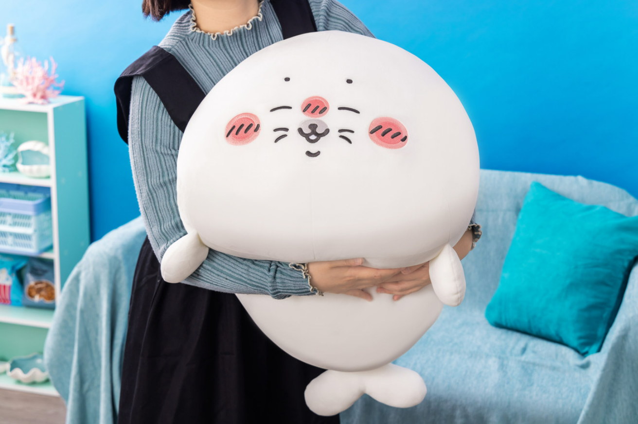 日本長野水族館海豹特大號毛絨公仔