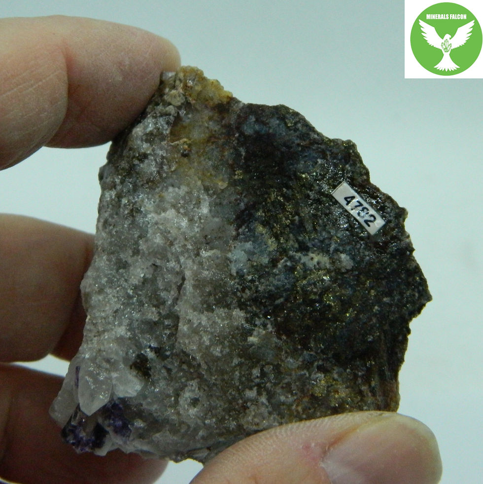 Miniatura: Fluorit, siderit Krásno, Hubr (Eng.: fluorite, siderite )