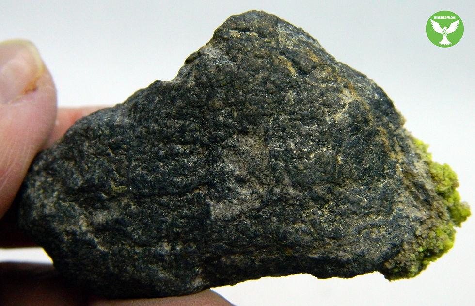 Miniatura: Schröckingerit, Liebigit - Jáchymov (Eng: Schröckingerite, Liebigite)